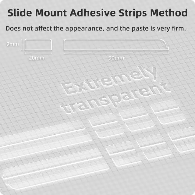 Alt view image 2 of 7 - Privacy Screen Adhesive Strips and Slide Mount Tabs for Laptop Computer Monitor, Privacy Screen Slide Mount Tabs *2, Privacy Screen Adhesive Strips *2, 1pcs Microfiber Cloth, 2pcs Screen Cleaning Kit