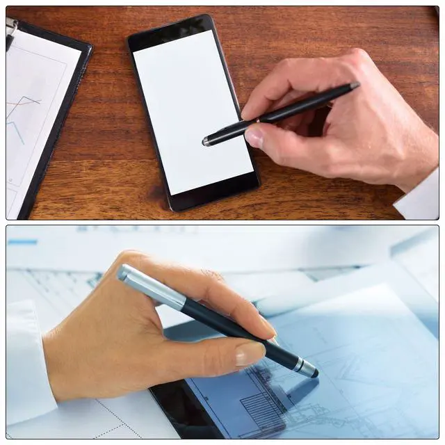 Alt view image 5 of 7 - 2pcs Stylus Pens for Touch Screens Hexagon Crayon Stylus Pen Universal Capacitive Stylus for All Touch Screen Devices, 4.7" Yellow