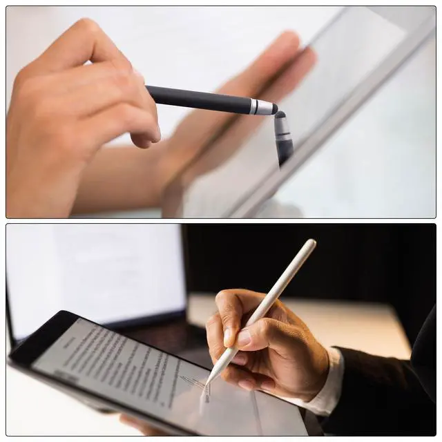 Alt view image 7 of 7 - 2pcs Stylus Pens for Touch Screens Hexagon Crayon Stylus Pen Universal Capacitive Stylus for All Touch Screen Devices, 4.7" Yellow