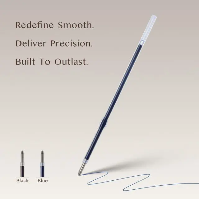 Alt view image 2 of 7 - 36pcs Ballpoint Pen Refills Blue Ink Medium Point 1.0mm Tip Smooth Writing Pen Refill (36 Blue)