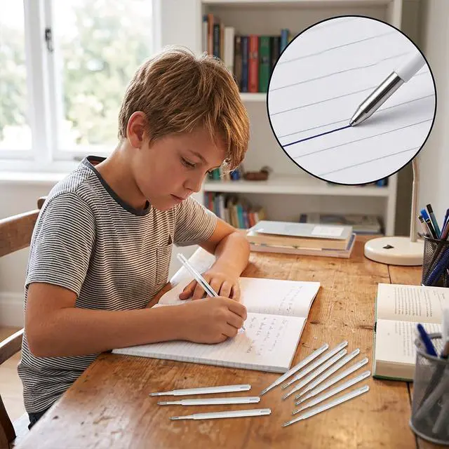 Alt view image 7 of 7 - 100 PCS Pen Refills for Twist Pens, 1.0mm Smooth Writing Black Ballpoint Ink Refills, 3.94" Retractable Twist Click Pen Universal Inserts for Office School Home Use