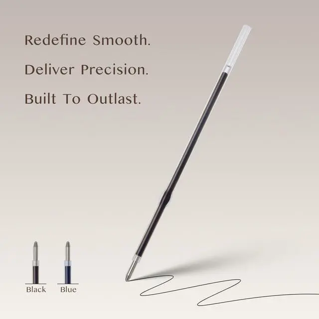 Alt view image 2 of 7 - 36pcs Ballpoint Pen Refills Black Ink Medium Point 1.0mm Tip Smooth Writing Pen Refill (36 Black)