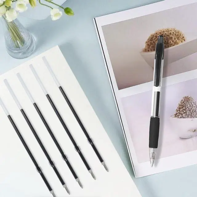 Alt view image 6 of 7 - Ballpoint Ink Refills, Black, 20 Pcs, 0.7mm Medium Tip
