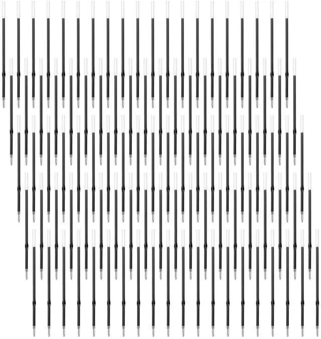 Main image of 100Pcs Black Ballpoint Pen Ink Refills for Click Pens 4.21inch 0.7mm