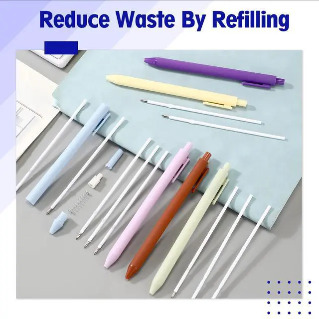 Alt view image 5 of 7 - 50 Pcs 1mm Retractable Ballpoint Pen Refills Bulk 4.92 Inch Replacement Ballpoint Ink Pen Refills Smooth Writing for Click Ball Point Pens School Office Supplies(Blue,Classic)