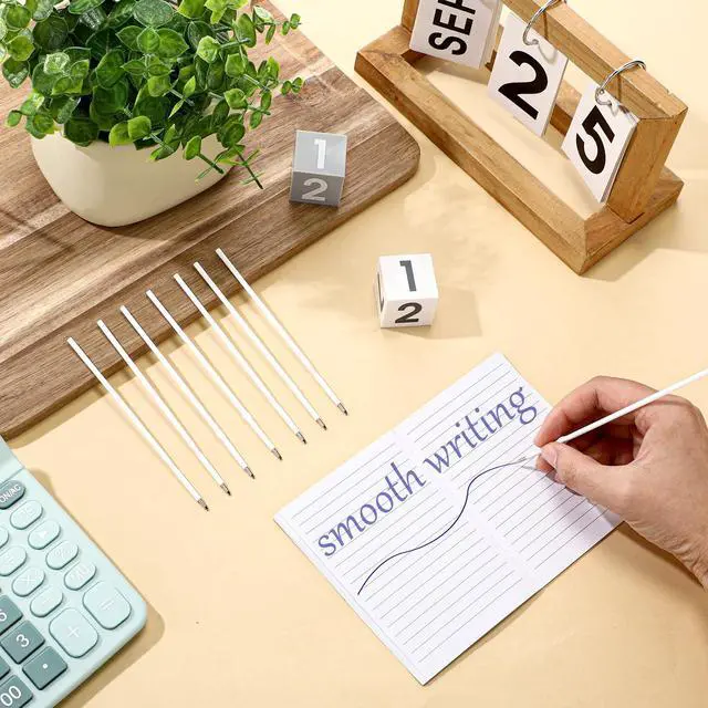 Alt view image 7 of 7 - 50 Pcs 1mm Retractable Ballpoint Pen Refills Bulk 4.92 Inch Replacement Ballpoint Ink Pen Refills Smooth Writing for Click Ball Point Pens School Office Supplies(Blue,Classic)