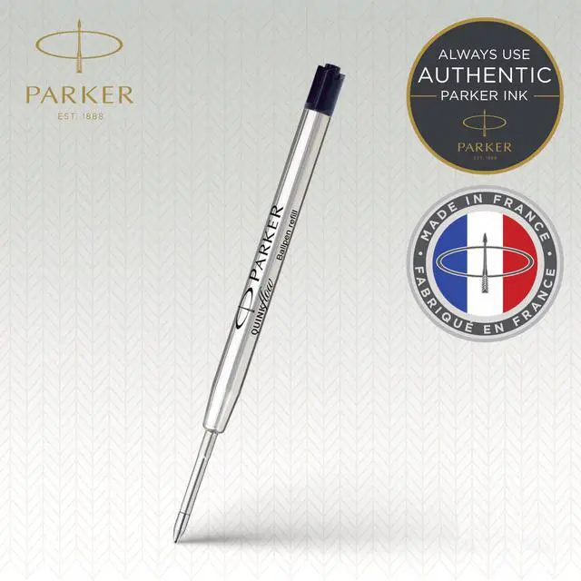 Alt view image 2 of 7 - QUINKflow Ballpoint Pen Ink Refills, Medium Tip, Black, 3 Count - Smooth Writing