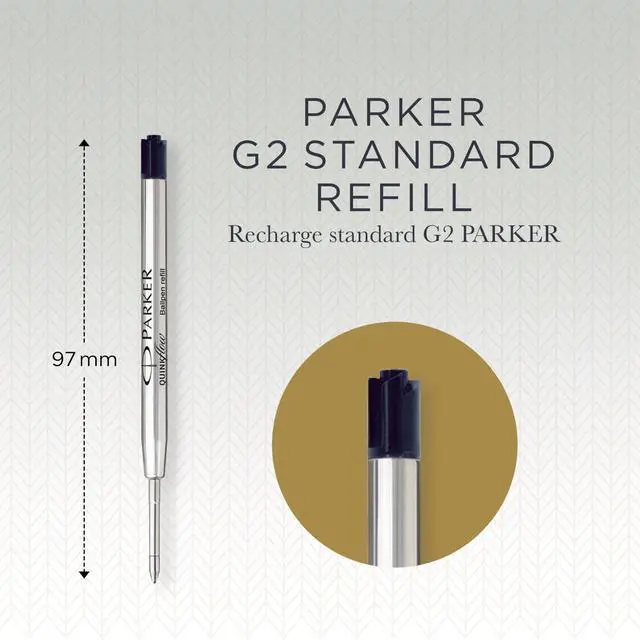 Alt view image 3 of 7 - QUINKflow Ballpoint Pen Ink Refills, Medium Tip, Black, 3 Count - Smooth Writing