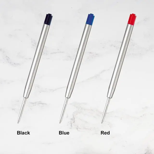 Alt view image 5 of 5 - Black Ink Pen Refills Ballpoint Black, 12 Pack Ballpoint Pen Refills Medium Point 1.0mm Tip Smooth Writing Pen Refill (12 Black)