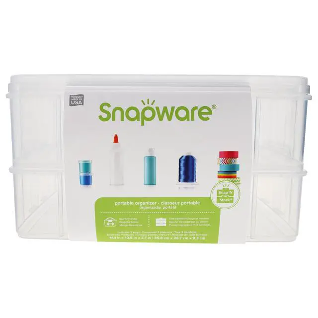 Alt view image 2 of 5 - Snap 'N Stack Portable Storage Bin for Tools and Craft Storage