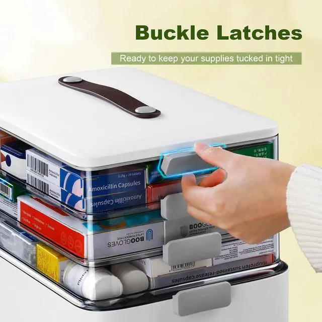 Alt view image 4 of 7 - Craft Medicine Cabinet Organizers Storage Box for Art Supply Sewing