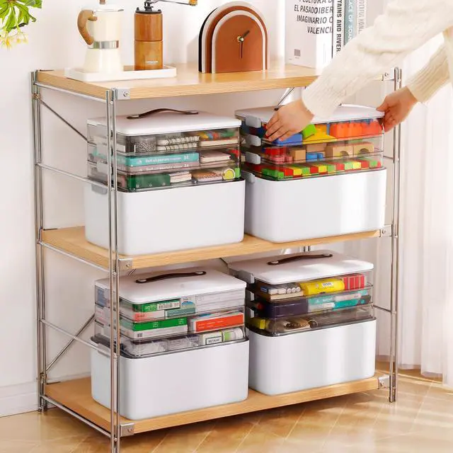 Alt view image 6 of 7 - Craft Medicine Cabinet Organizers Storage Box for Art Supply Sewing
