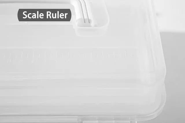 Alt view image 7 of 7 - 11(in) Versatile Three-Layer Folding Organizer Box,Ideal for Art & Crafts,Toys,Sewing Supplies,Jewelry and Tools,Storage with Dual Trays,Elegant White