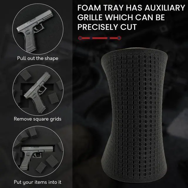 Alt view image 6 of 6 - 6 Pack Gun Case Foam - 16x12x2 Inch Pick and Pluck Foam Inserts for Cases