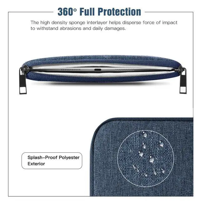 Alt view image 5 of 7 - 9-11" Tablet Sleeve Bag, Dusty Blue