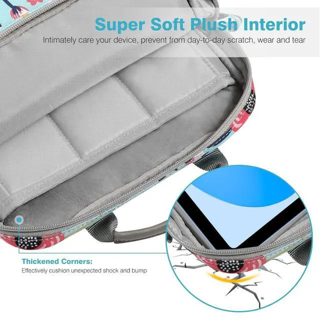 Alt view image 4 of 7 - 9-11 Inch Tablet Sleeve Bag Carrying Case with Shoulder Strap