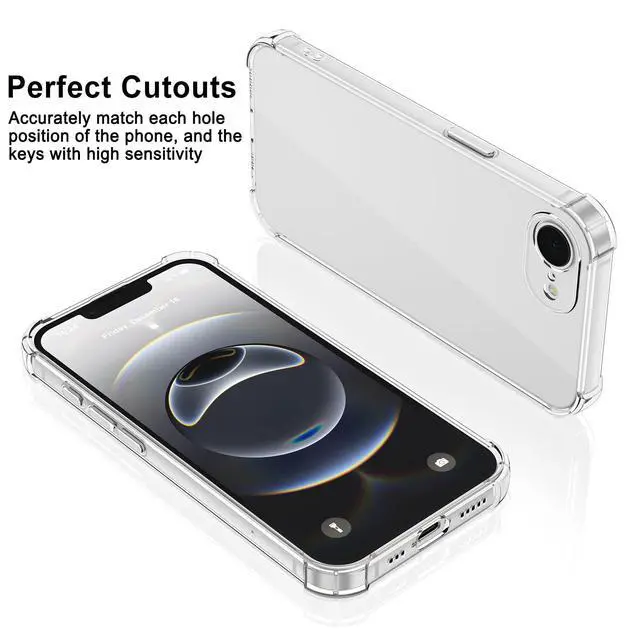 Alt view image 5 of 7 - for iPhone 16e / iPhone 17e Case, Soft Slim Clear Phone Cases Shockproof Protective Cover with Screen Protector Compatible with iPhone 16e / iPhone 17e 6.1"