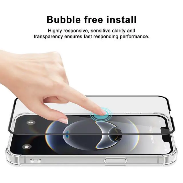Alt view image 6 of 7 - for iPhone 16e / iPhone 17e Case, Soft Slim Clear Phone Cases Shockproof Protective Cover with Screen Protector Compatible with iPhone 16e / iPhone 17e 6.1"