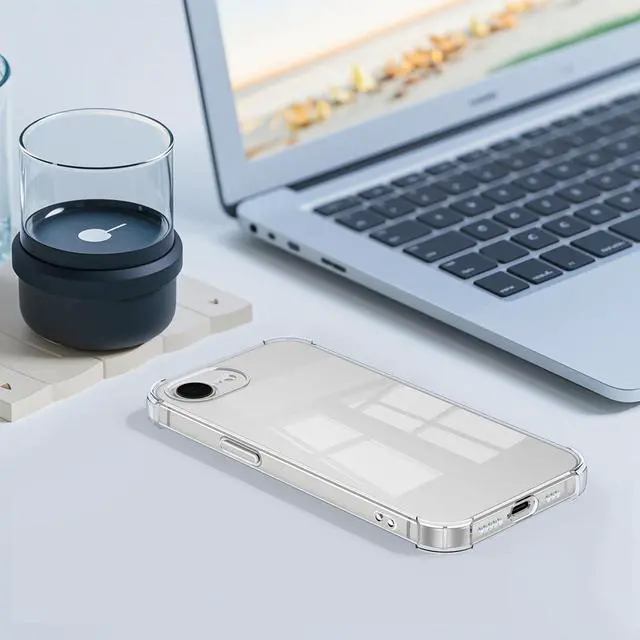 Alt view image 7 of 7 - for iPhone 16e / iPhone 17e Case, Soft Slim Clear Phone Cases Shockproof Protective Cover with Screen Protector Compatible with iPhone 16e / iPhone 17e 6.1"