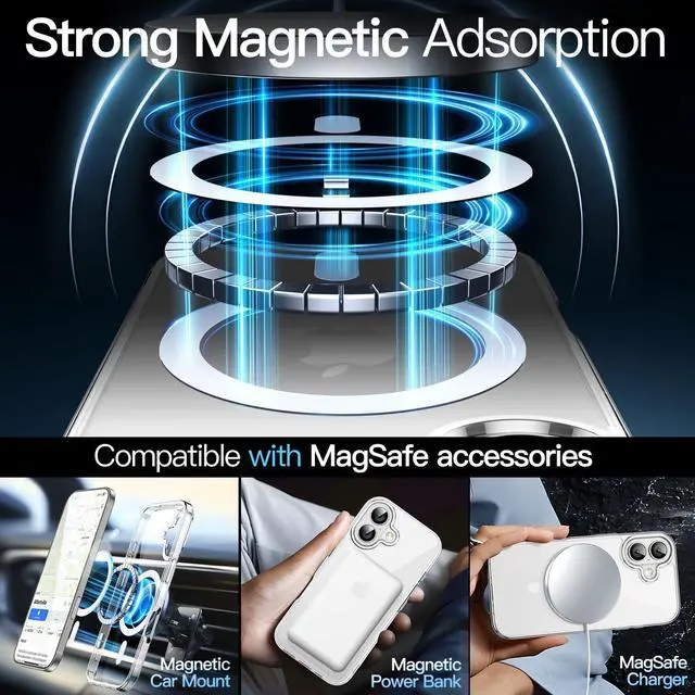 Alt view image 4 of 6 - Magnetic Case for iPhone 17, Clear