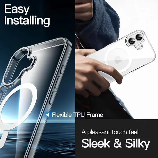 Alt view image 6 of 6 - Magnetic Case for iPhone 17, Clear