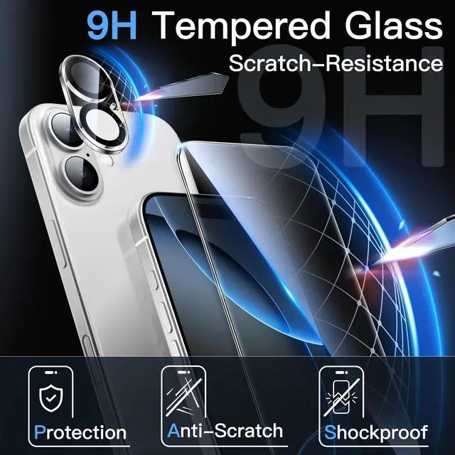 Alt view image 5 of 7 - 5 in 1 Case for iPhone 17, Anti-Yellowing, Clear