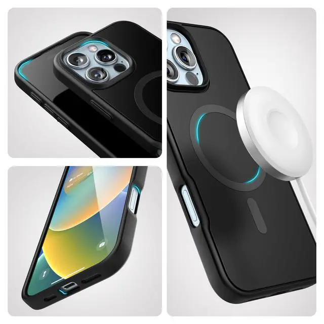 Alt view image 5 of 7 - SlimShield for iPhone 16 Pro Max Belt Clip Case with Phone Holster (Compatible with MagSafe) Matte Black (iPhone 16 Pro Max)