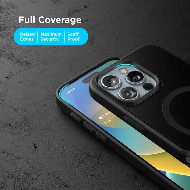 Alt view image 6 of 7 - SlimShield for iPhone 16 Pro Max Belt Clip Case with Phone Holster (Compatible with MagSafe) Matte Black (iPhone 16 Pro Max)
