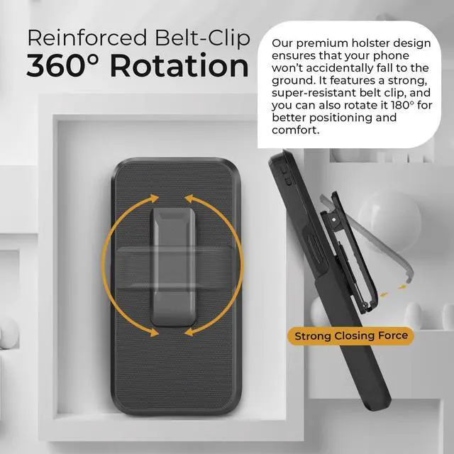 Alt view image 3 of 7 - for Belt Clip and Stand, Magnetic | 6.9"
