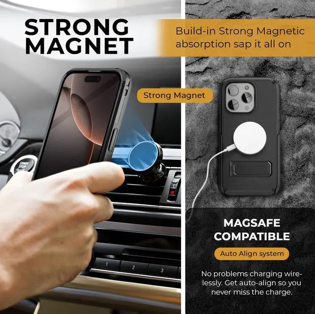 Alt view image 4 of 7 - for Belt Clip and Stand, Magnetic | 6.9"