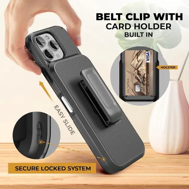 Alt view image 5 of 7 - for Belt Clip and Stand, Magnetic | 6.9"