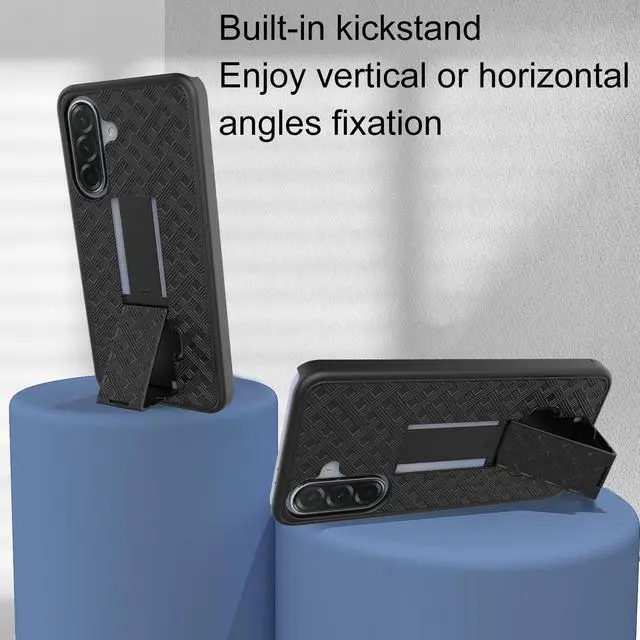 Alt view image 5 of 7 - for Samsung Galaxy A17 5G/A26 Case Holster, Screen Protector-Black