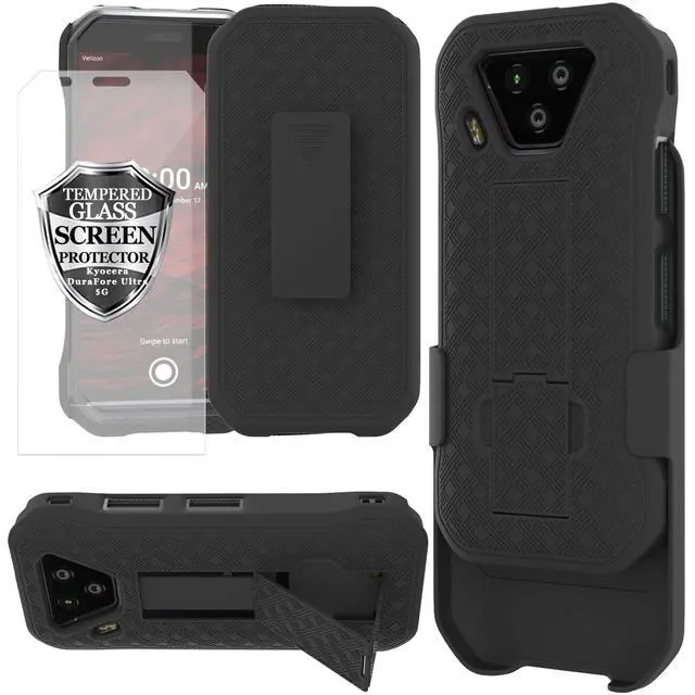 Main image of for Kyocera DuraForce Ultra 5G UW E7110 Case Screen Protector-Black