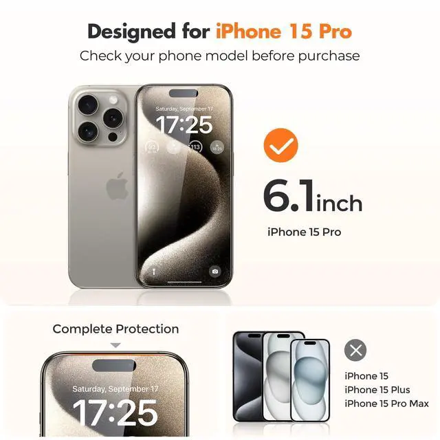 Alt view image 2 of 7 - 3-Pack Screen Protector for Tempered Glass