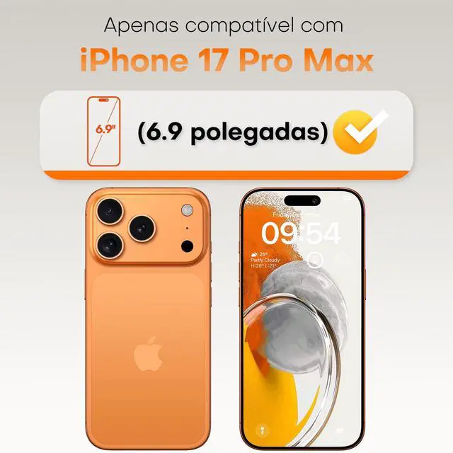 Alt view image 2 of 7 - for iPhone 17 Pro Max Screen Protector, Clear