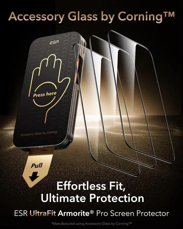 Alt view image 2 of 7 - 3 Pack for iPhone 17 Pro Max Screen Protector, Armorite Pro