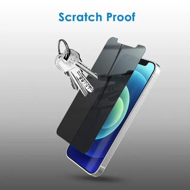 Alt view image 6 of 7 - Privacy Screen Protector for iPhone 12 mini, 2-Pack