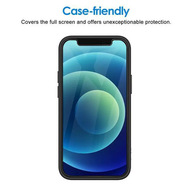 Alt view image 5 of 7 - Privacy Screen Protector for iPhone 12 mini, 2-Pack