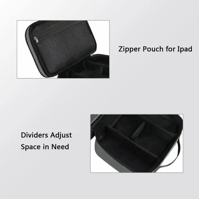 Alt view image 5 of 7 - Cord Organizer Bag, Travel Universal Cable Organizer Case, Grey