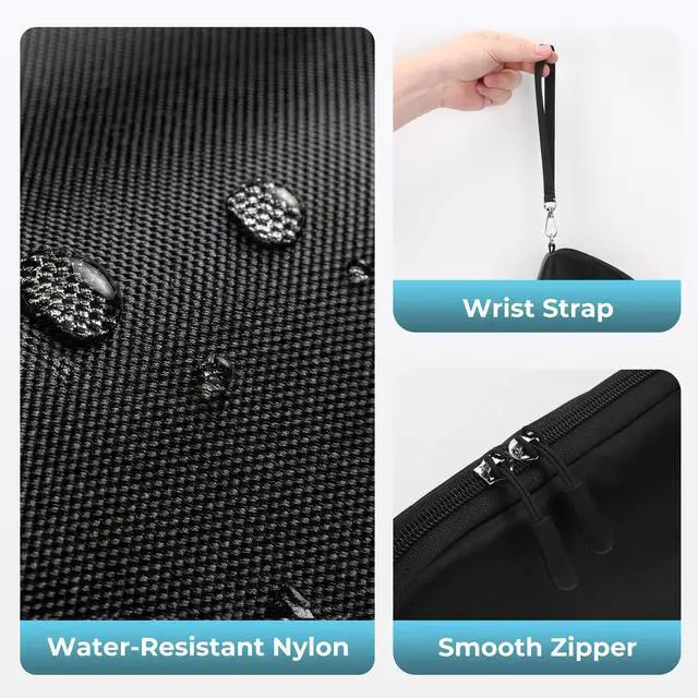 Alt view image 5 of 7 - Travel Cable Organizer - 8 Compartments, Lightweight, Water Repellent