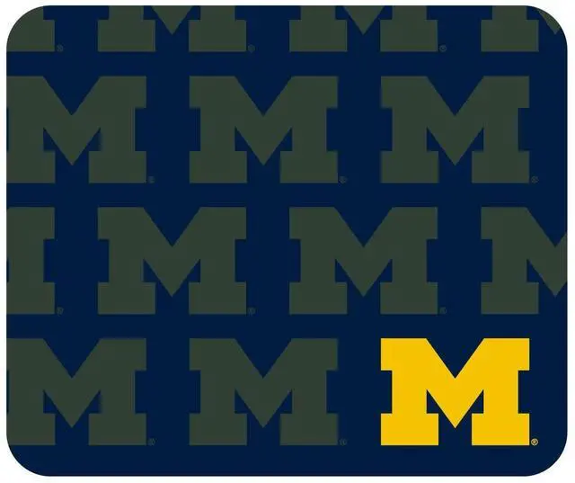 Main image of Mouse Pad, Fabric, University of Michigan Standard/Mascot Repeat