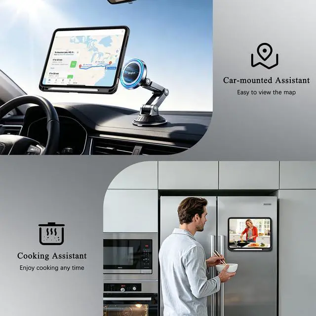 Alt view image 2 of 7 - Magnetic Case for iPad A16 11th/10th Generation 11" 2025/10.9" 2022