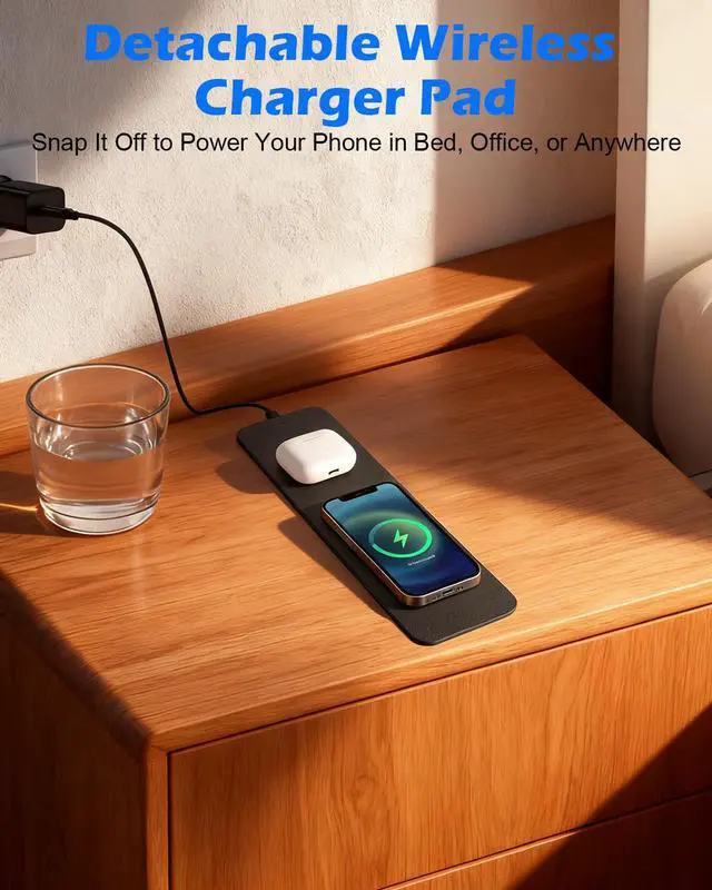 Alt view image 5 of 7 - 15W Wireless Charging Mousepad, Waterproof Non-Slip Large Mouse Pad(68x37cm) for Office/Home/Gaming,Compatible with iPhone/Android/Headphones, Easy to Clean Desk Mat