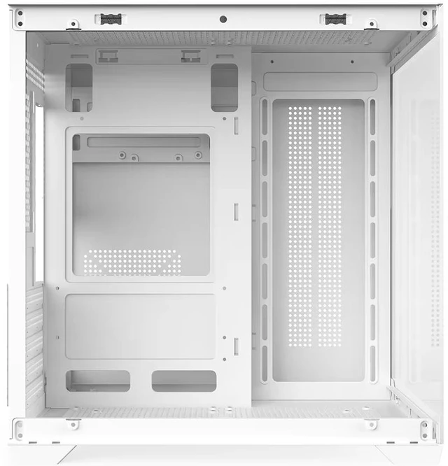 Alt view image 2 of 5 - Axora C170 MATX ARGB Cube Case Tempered Glass w/ 3 Pre-installed ARGB 5v fans & ARGB Controller
