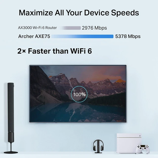 Alt view image 7 of 7 - TP-Link AXE5400 Tri-Band WiFi 6E Router, 2025 PCMag Editors' Choice