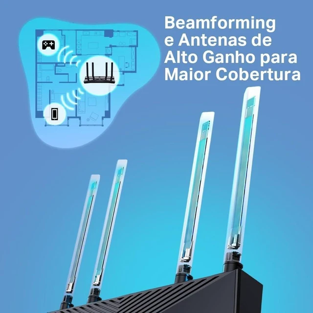 Alt view image 5 of 7 - TP-Link Archer AX53 Router WiFi 6 Dual-Band AX3000, 2402Mbps su 5 GHz e 574 Mbps su 2,4 GHz, WPA3, Tecnologia TP-Link HomeShield, OneMesh, Compatibile con Alexa