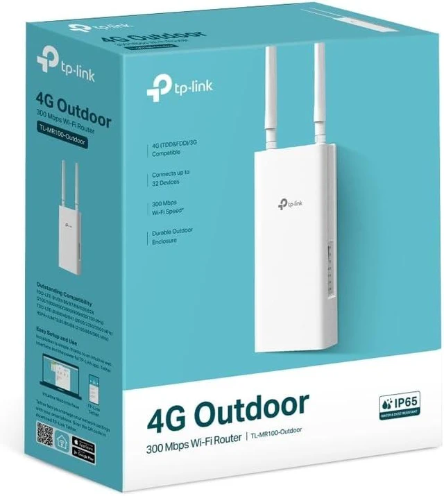 Main image of TP-LINK TL-MR100-Outdoor 4G 300Mbps Wi-Fi Outdoor Router