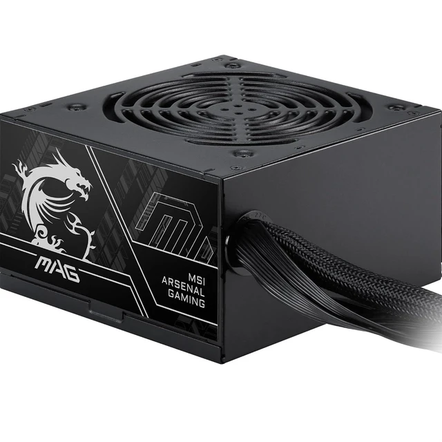 Main image of MSI MAG A600DN II Gaming Power Supply - 80 Plus Certified 600W - Non-Modular - Low Noise ATX PSU