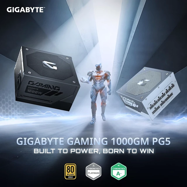 Alt view image 2 of 7 - GIGABYTE Gaming 1000GM PG5 ATX 3.1 & PCIe 5.1 Ready Fully Modular 1000W Power Supply - 80 Plus Gold & Cybenetics Platinum Certified, Dual Color 12V-2x6 Cable, T-Guard, 10 Year Warranty - Black