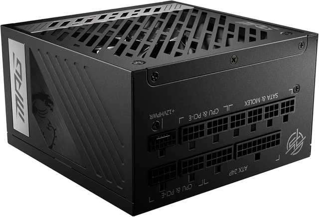 Main image of msi MPG 1000W 80+ Gold Power Supply - 1000W 80+ Gold - 100% Japanese Capacitors - Compatible with PCIe 5.0 Graphics Cards - 1 Fan(s)